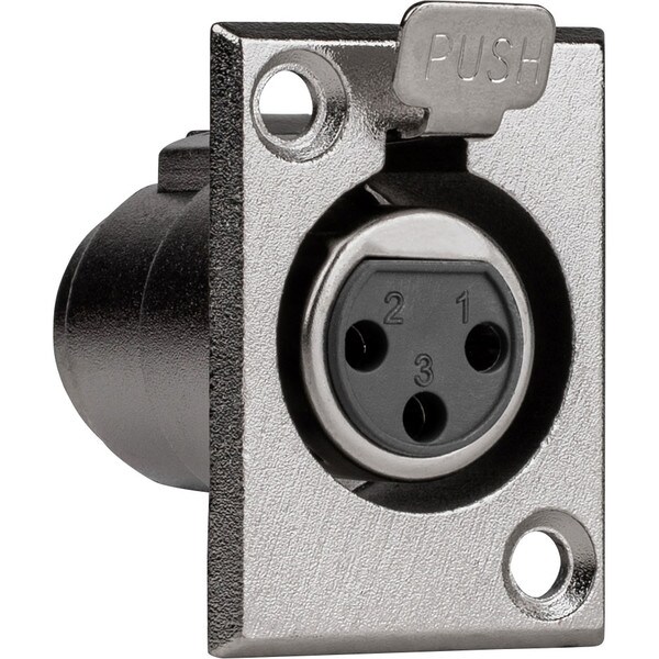 Main product image for XLR Type Chassis Mount Female 3 Pin 090-349
